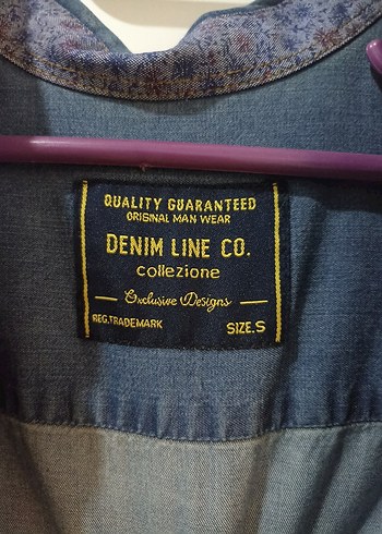 erkek Mavi Denim Düğmeli Midi Ceket - Görsel 3