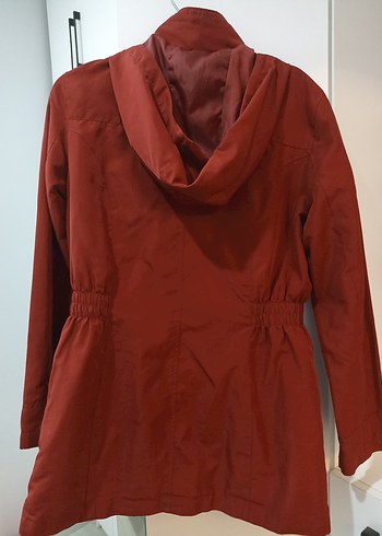 Kırmızı trençkot - Görsel 5