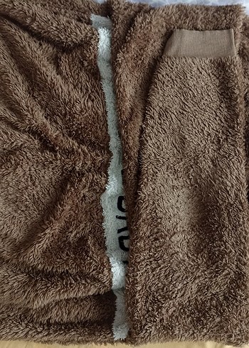 Kahverengi Peluş Kadın Sweatshirt - Görsel 5