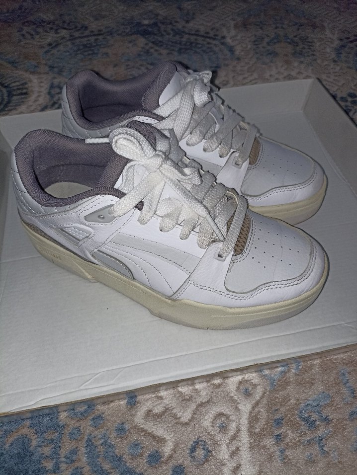 puma beyaz Bağcıklı Kadın Spor Ayakkabısı - Görsel 2