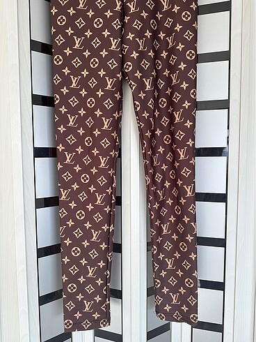s Beden Louis vuitton yazılı yüksel bel sıfır harika tayt