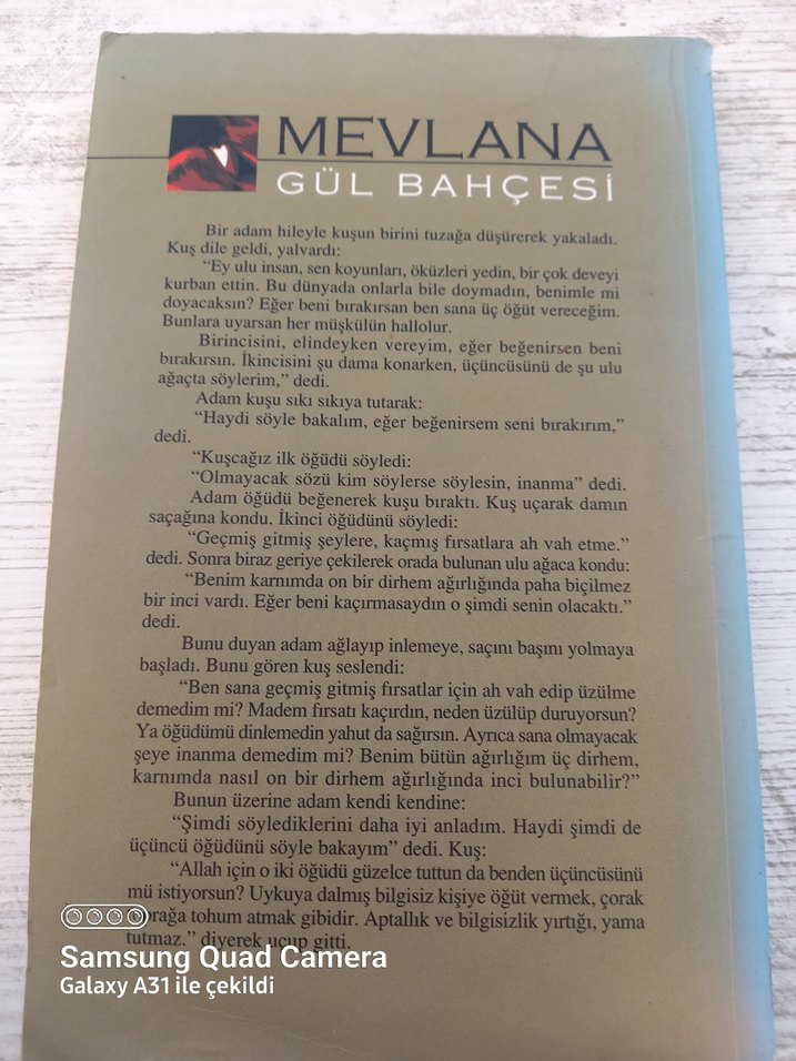 Mevlana Gül Bahçesi Hikayeleri Kitabı - Görsel 2