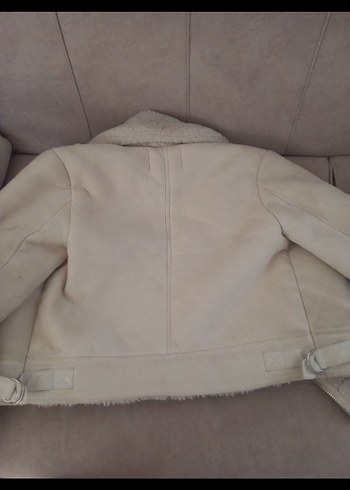 stradivarius kürklü biker ceket - Görsel 7