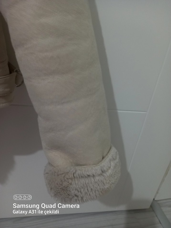 stradivarius kürklü biker ceket - Görsel 5