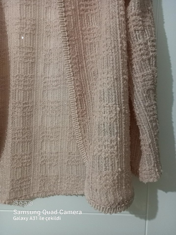 Bej Örgü Kadın Hırka - Görsel 3