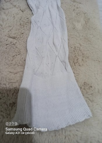 Gri Kadın Triko Hırka Notched Yaka - Görsel 4