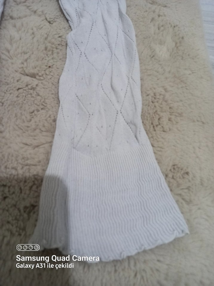 Gri Kadın Triko Hırka Notched Yaka - Görsel 4