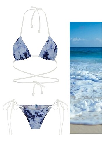 İpli Aqua Bikini