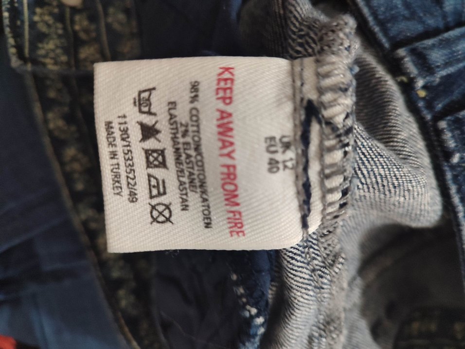 Kadın Koyu Mavi Kot Şort - Görsel 4