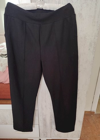 Siyah Kumaş Kadın Pantolon