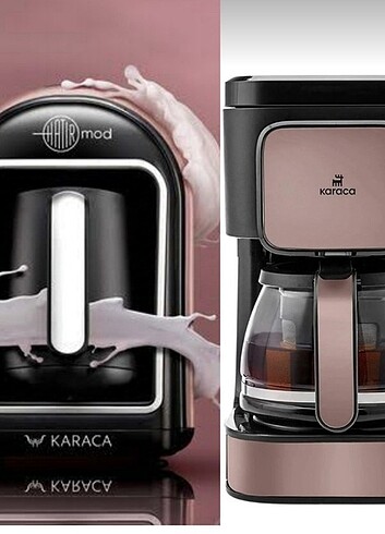 Karaca Rose Gold Türk kahvesi ve filtre,çay yapma makinesi 