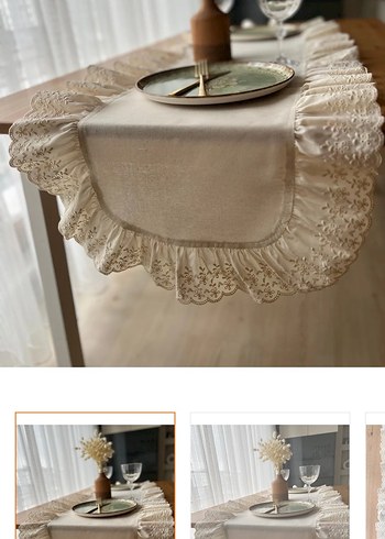 English Home Nakışlı Bohem fistolu Runner
