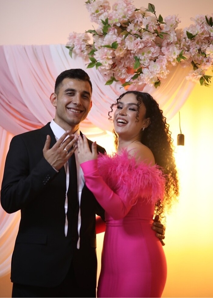 DEEP ATALİER OTRİŞ DETAYLI NİŞAN ELBİSESİ - Görsel 3