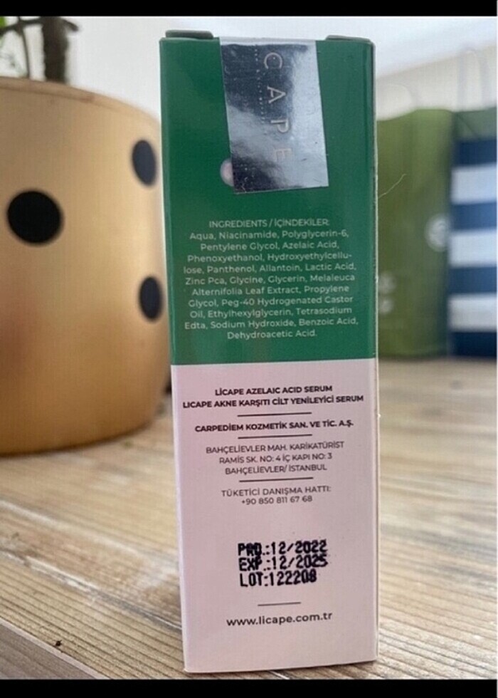 Licape Azelaik Asit Serum 30ml - Görsel 4