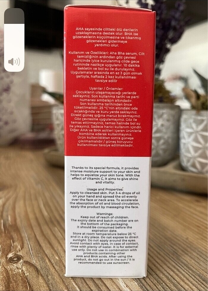 Licape Aha Bha Kirmizi Peeling 30ml - Görsel 2