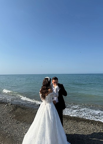 Özel Dikim Dantel İşlemeli Gelinlik - Görsel 5