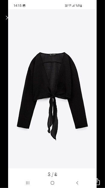 Zara Zara crop gömlek