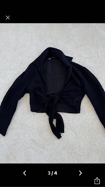 xs Beden Zara crop gömlek