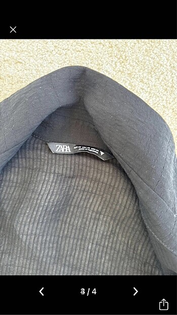 xs Beden siyah Renk Zara crop gömlek