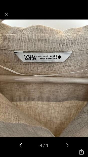 s Beden camel Renk Zara keten gömlek