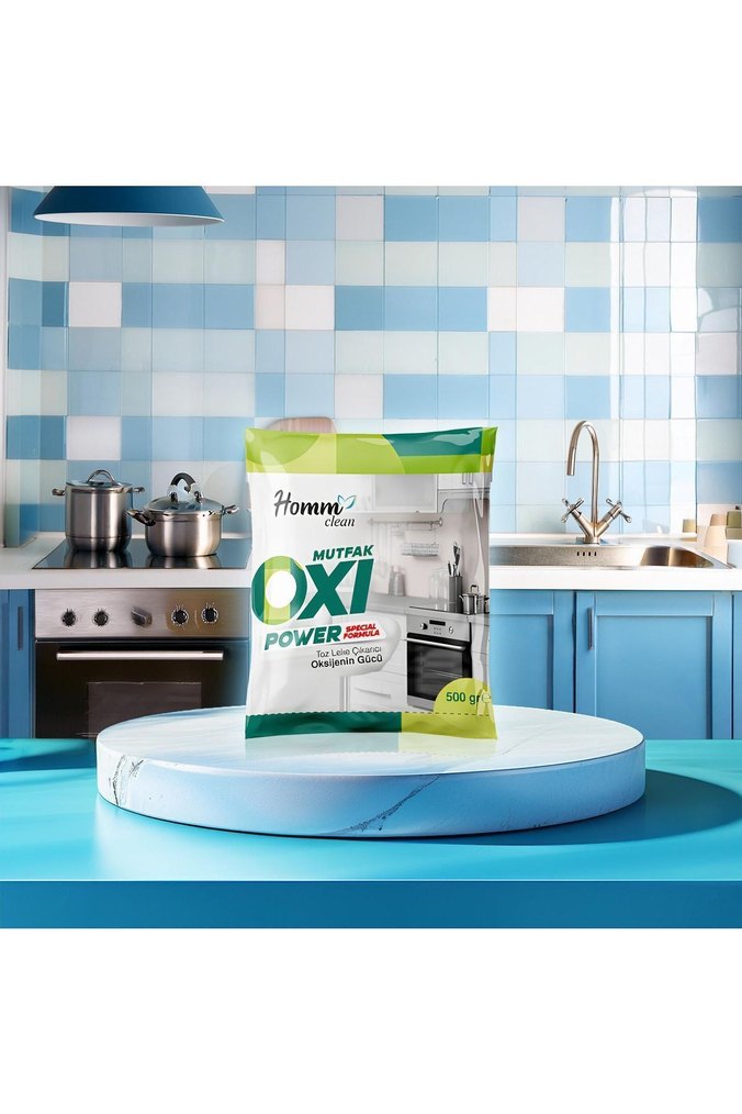 Homm Clean Oxi Power Mutfak Toz Temizleyici 500 gr - Görsel 2