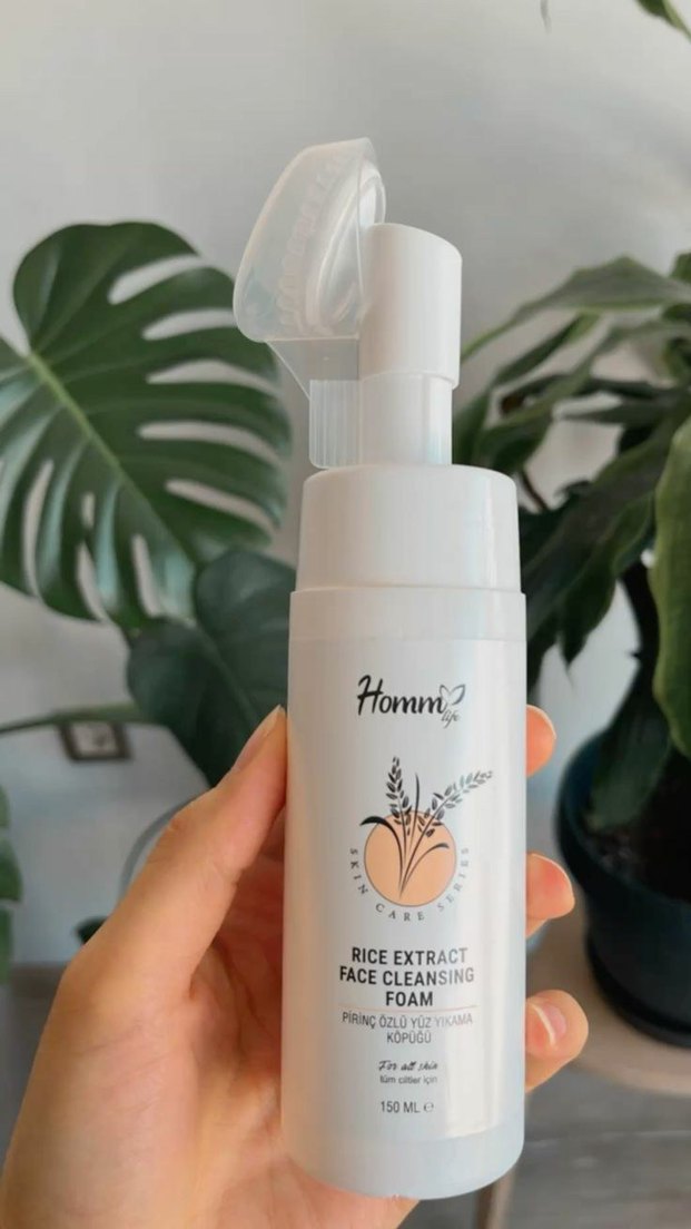 Homm Pirinç Özlü Yüz Temizleme Köpüğü - Görsel 2