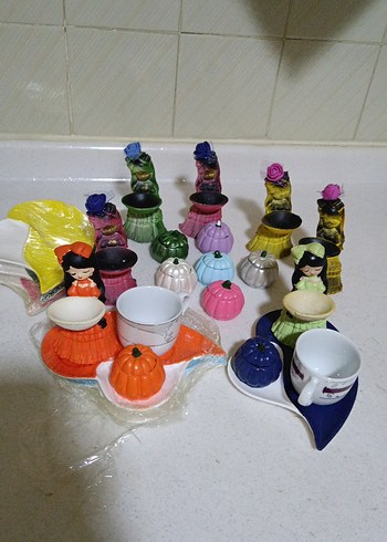 Kabak Temalı Renkli 6lı Sunumluk Seti - Görsel 3