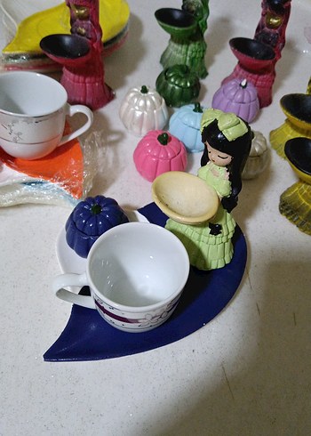 Kabak Temalı Renkli 6lı Sunumluk Seti - Görsel 2