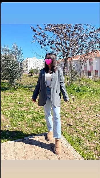 l Beden gri Renk defacto blazer ceket