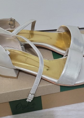 Klasik Beyaz Tokalı Topuklu cocuk Ayakkabı - Görsel 2