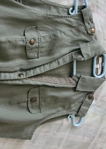 Düğmeli Keten Midi Elbise - Görsel 2