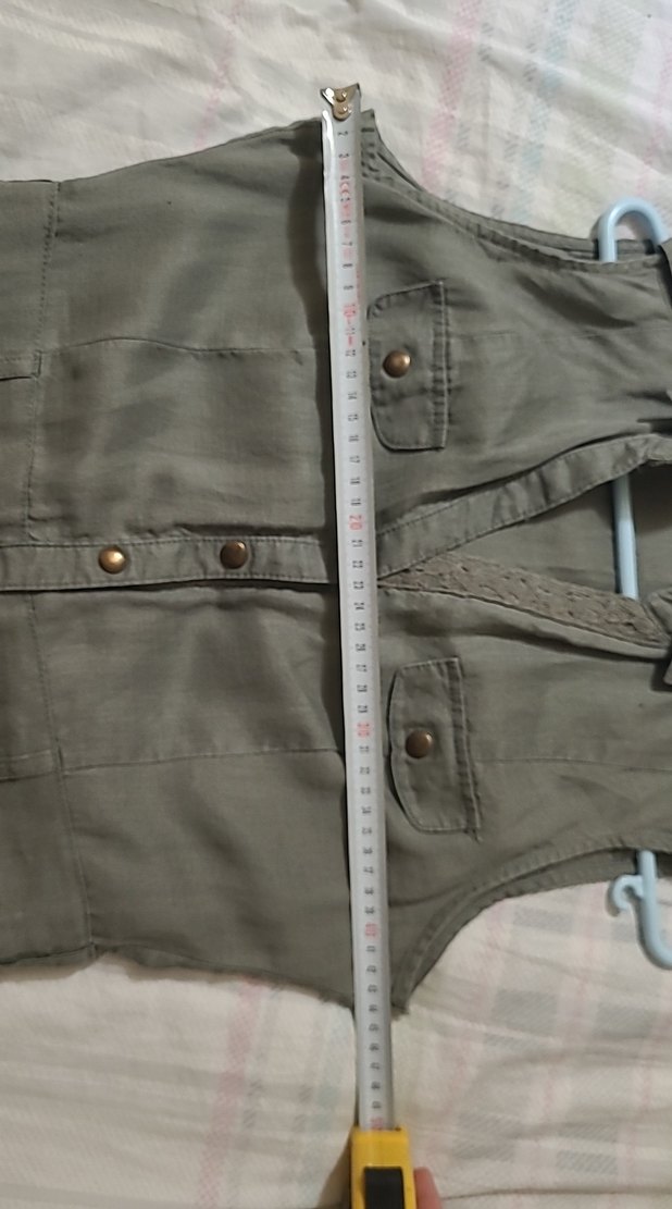 Düğmeli Keten Midi Elbise - Görsel 4