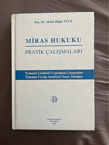 Melek Bilgin Yüce Miras Hukuku Pratik Çalışmaları