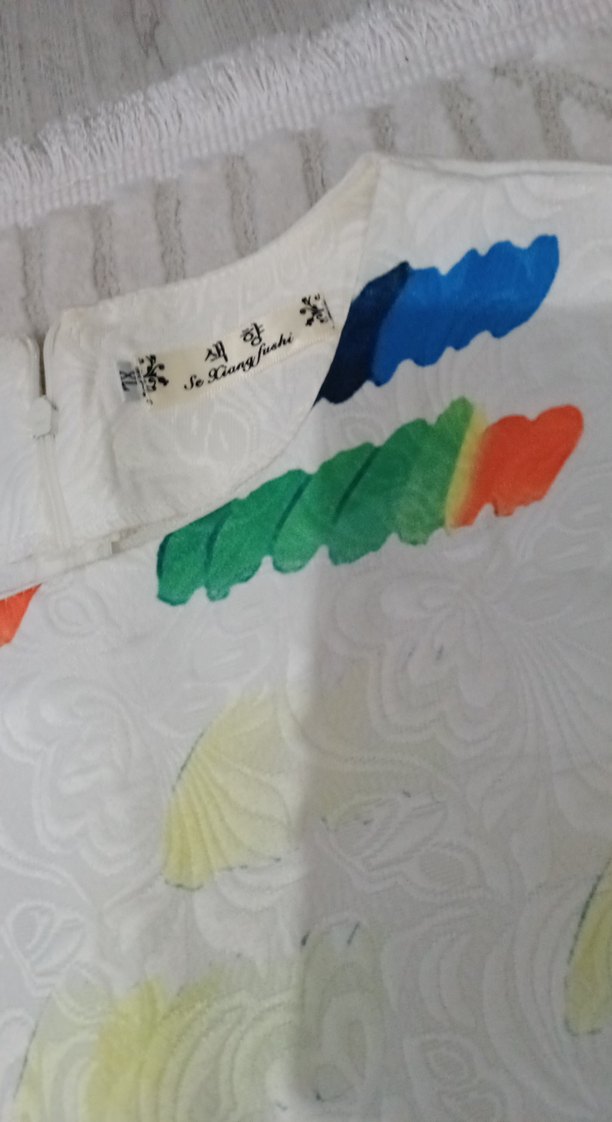 Çok Renkli Piliseli Elbise - Görsel 2