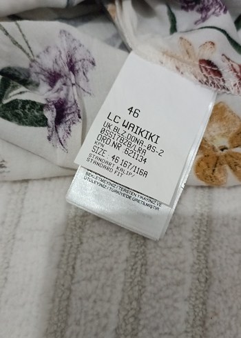 Çiçek Desenli, Uzun Kollu Salaş Kadın Bluz - Görsel 4