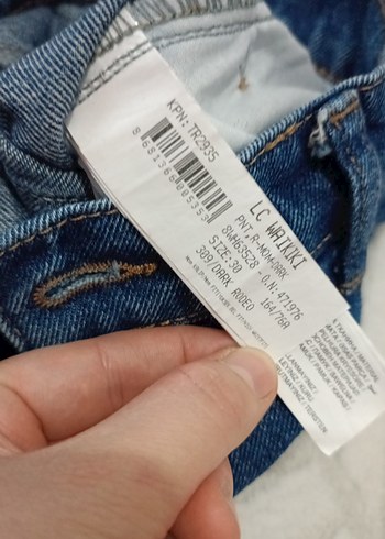Kadın Mavi MomKesim Denim Pantolon - Görsel 4