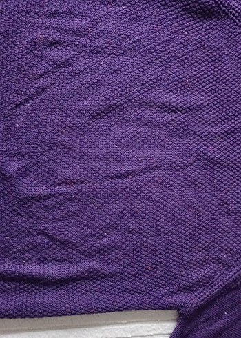 Mor Kadın Bisiklet Yaka Örgü Kazak - Görsel 3