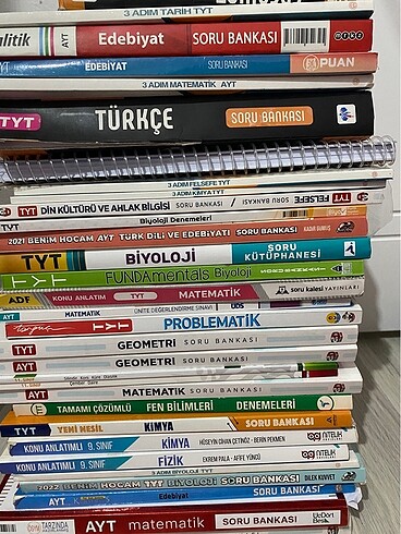 YKS/Üniversite hazırlık test kitapları