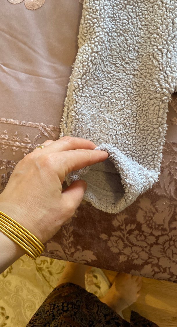 Gri Bebek Tulum, Kürk Detaylı, Polar Kumaş - Görsel 2