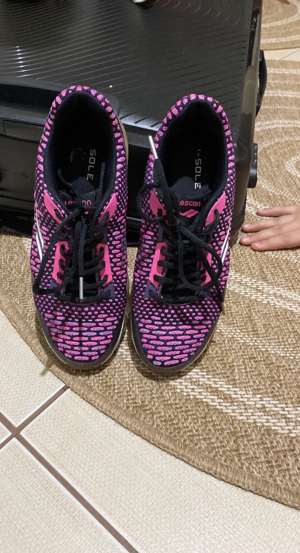 Yüksek Topuklu Pembe Yılan Desenli Spor Ayakkabı - Görsel 4