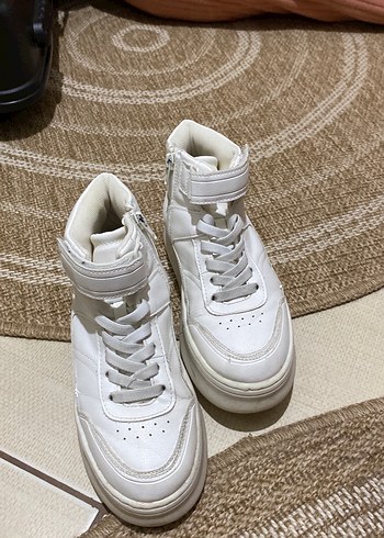 Beyaz Kadın Dolgu Topuklu Spor Ayakkabı - Görsel 6