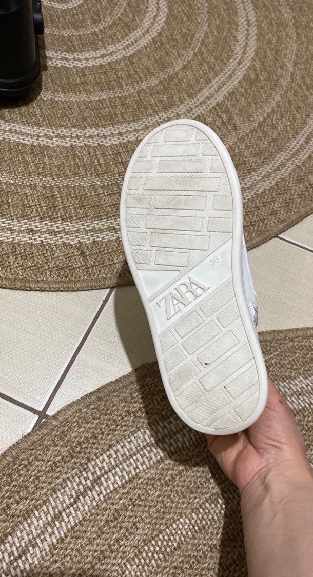 Beyaz Kadın Spor Ayakkabı - Dolgu Topuklu - Görsel 4