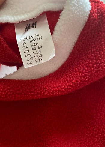 Kırmızı Çocuk Noel Kostümü - Görsel 2