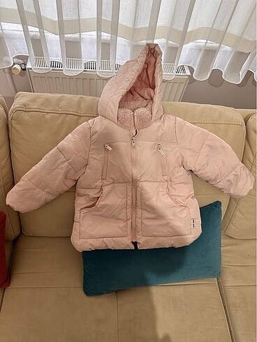 Zara toz pembe 3/4 yaş mont