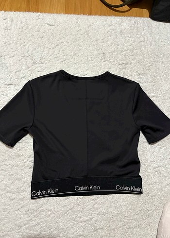 xs Beden Calvin Klein Siyah Crop Top