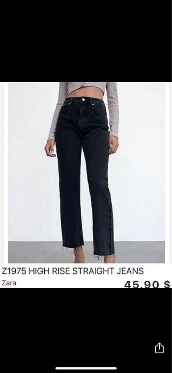 ZARA Orjinal STRAIGHT FIT 34/XS Beden
