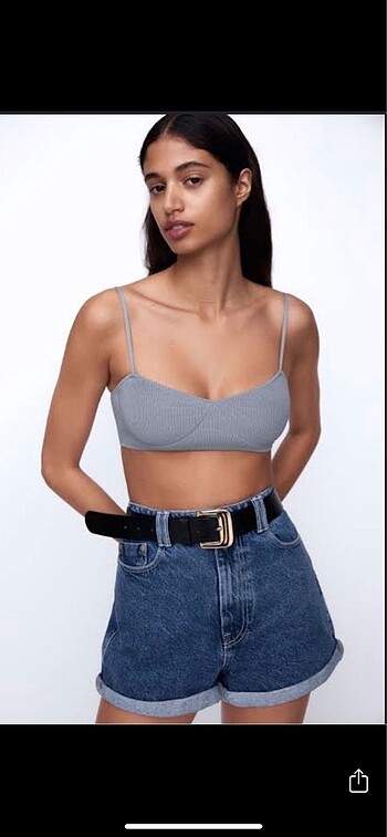40 Beden ZARA Orjinal Mom Fit Jean Şort 40/L bedn
