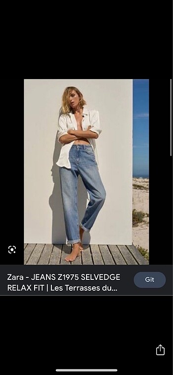 ZARA Orjinal RELAXED FIT 34/XS Beden