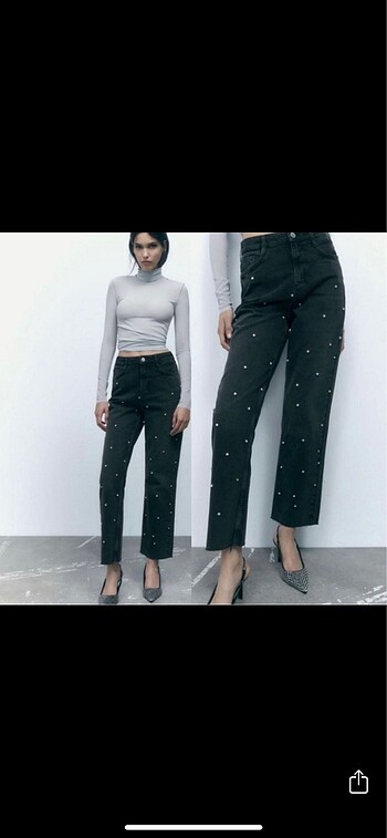 ZARA Orjinal Taş İşlemeli 32/XXS Beden
