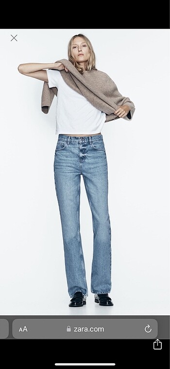 ZARA Orjinal 36/M beden Jeans Yüksel Bel Sıfır etiketli